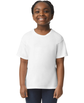 Gildan 64000B Youth Softstyle T-Shirt in White