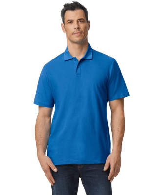 Gildan 64800 Men's Softstyle Double Pique Polo in Royal