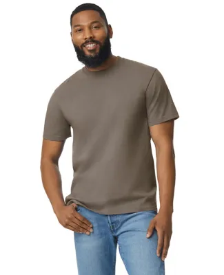 Gildan 65000 Unisex Softstyle Midweight T-Shirt in Brown savana