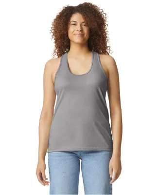 Gildan 67200L Ladies' Softstyle CVC Racerback Tank in Cement