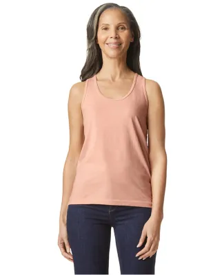 Gildan 67200L Ladies' Softstyle CVC Racerback Tank in Dusty rose