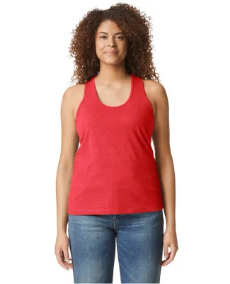 Gildan 67200L Ladies' Softstyle CVC Racerback Tank in Red mist