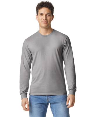 Gildan 67400 Unisex Softstyle CVC Long Sleeve T-Sh in Cement