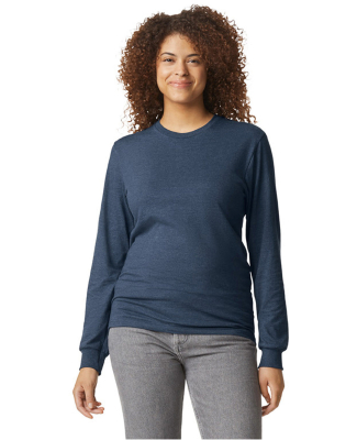 Gildan 67400 Unisex Softstyle CVC Long Sleeve T-Sh in Navy mist