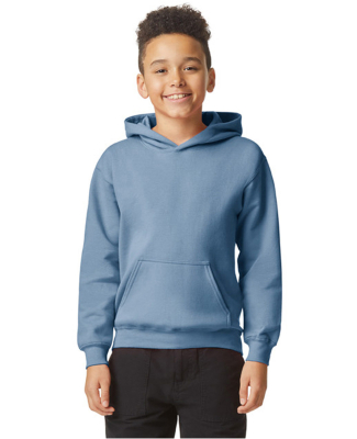 Gildan SF500B Youth Softstyle Midweight Fleece Hoo in Stone blue