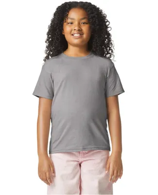 Gildan 67000B Youth Softstyle CVC T-Shirt in Cement
