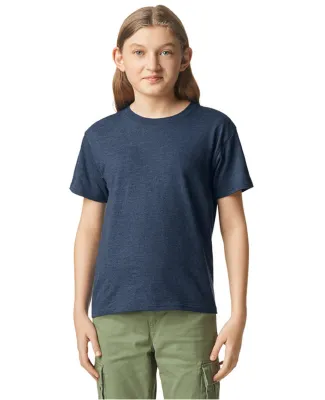 Gildan 67000B Youth Softstyle CVC T-Shirt in Navy mist