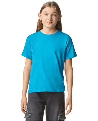 Gildan 67000B Youth Softstyle CVC T-Shirt in Caribbean mist