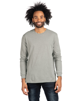 Next Level Apparel 6211 Unisex CVC Long-Sleeve T-S in Dark heather grey
