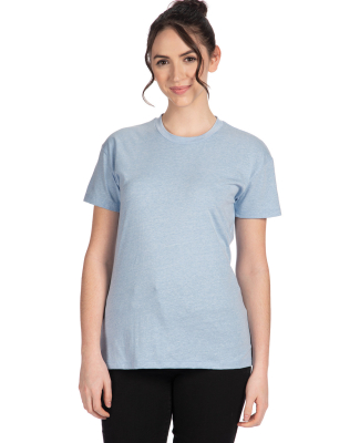 Next Level Apparel 6600 Ladies' Relaxed CVC T-Shir in Heather columbia blue