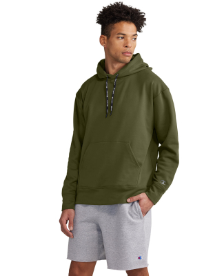 Champion Clothing CHP180 Unisex Gameday Hooded Swe in Fresh olive