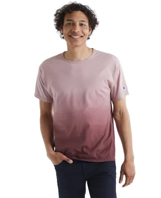 Champion Clothing CD100D Unisex Classic Jersey Dip in Maroon ombre