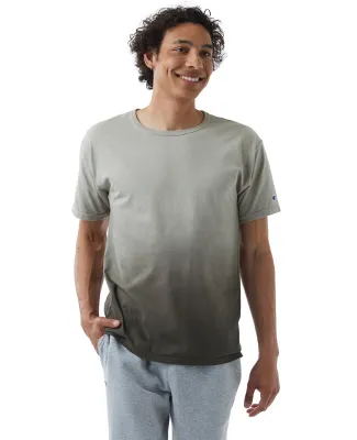 Champion Clothing CD100D Unisex Classic Jersey Dip in Army ombre