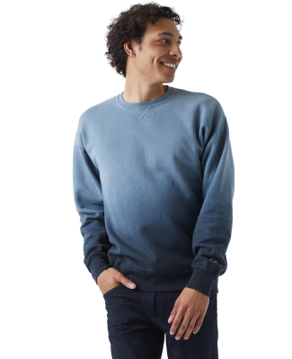 Champion Clothing CD400D Unisex Dip Dye Crew in Black ombre
