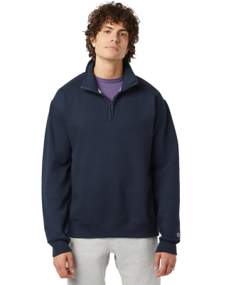 Champion Clothing S450 Unisex Powerblend Quarter-Z in Navy