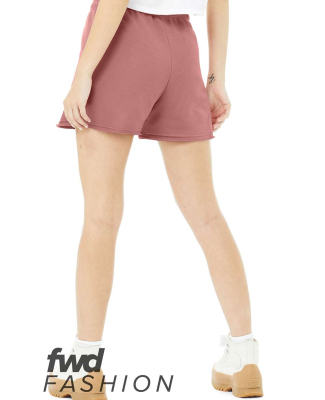 Bella + Canvas 3797 Ladies' Cutoff Sweat Short in Mauve