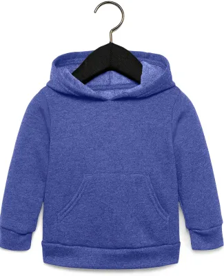 Bella + Canvas 3719T Toddler Sponge Fleece Pullove in Hthr true royal