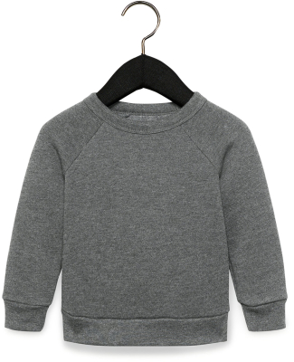Bella + Canvas 3901T Toddler Sponge Fleece Raglan  in Deep heather