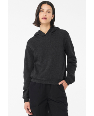 Bella + Canvas 7519 Ladies' Classic Pullover Hoode in Dark grey heather