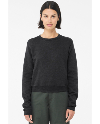 Bella + Canvas 7511 Ladies' Classic Pullover Crewn in Dark grey heather