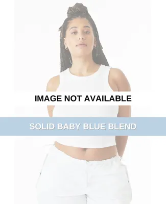 Bella + Canvas 1019 Ladies' Micro Ribbed Racerback Solid Baby Blue Blend