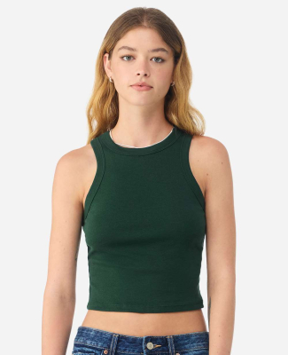 Bella + Canvas 1019 Ladies' Micro Ribbed Racerback in Solid forest blend