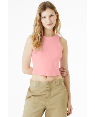 Bella + Canvas 1019 Ladies' Micro Ribbed Racerback in Solid pink blend