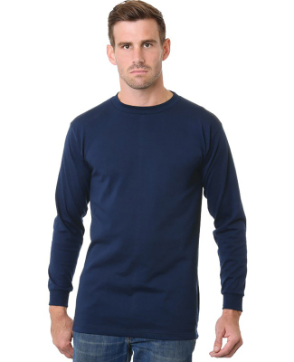 Bayside Apparel 6200 Unisex Big & Tall Long Sleeve in Navy