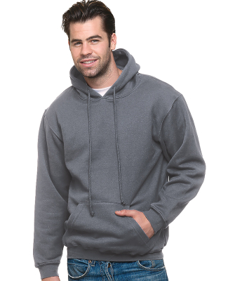 Bayside Apparel 2160 Unisex Union Made Hooded Pull in Charcoal