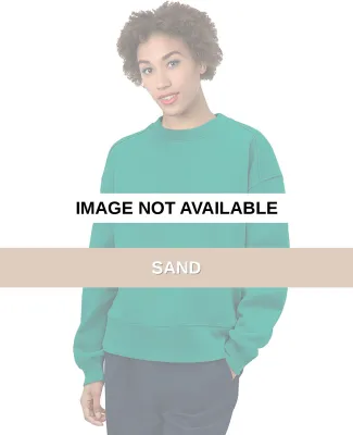 Bayside Apparel 7702BA Ladies' Crewneck Sweatshirt Sand