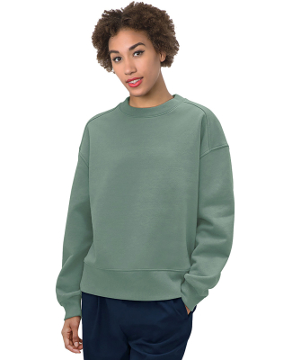 Bayside Apparel 7702BA Ladies' Crewneck Sweatshirt in Sage