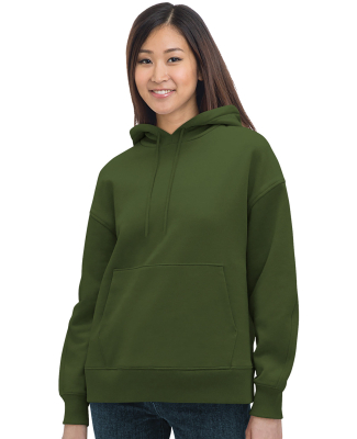 Bayside Apparel 7760BA Ladies' Hooded Pullover in Olive green