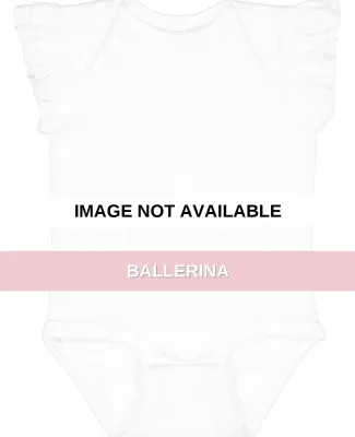 Rabbit Skins 4439 Infant Flutter Sleeve Bodysuit Ballerina