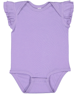 Rabbit Skins 4439 Infant Flutter Sleeve Bodysuit in Lavender