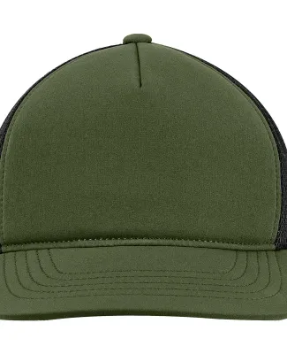 Big Accessories BA708 Bend Foam Trucker in Olive/ black