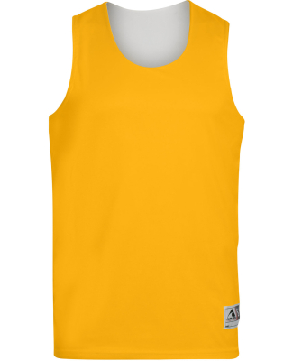 Augusta Sportswear 148 Adult Wicking Polyester Rev in Gold/ white