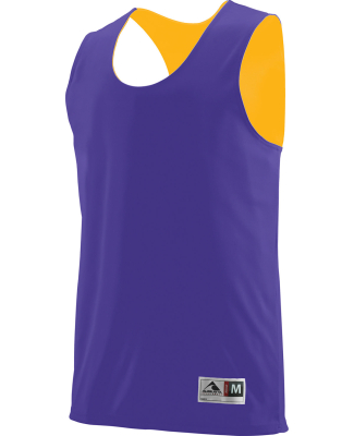 Augusta Sportswear 148 Adult Wicking Polyester Rev in Purple/ gold