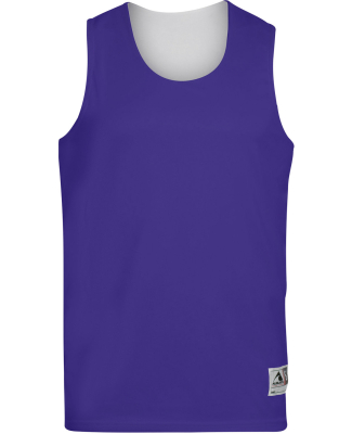 Augusta Sportswear 148 Adult Wicking Polyester Rev in Purple/ white