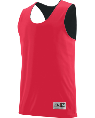 Augusta Sportswear 148 Adult Wicking Polyester Rev in Red/ black
