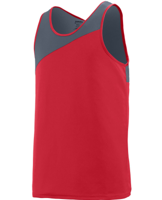 Augusta Sportswear 352 Unisex Accelerate Track & F in Red/ graphite