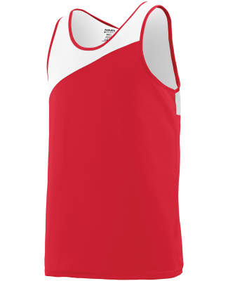 Augusta Sportswear 352 Unisex Accelerate Track & F in Red/ white