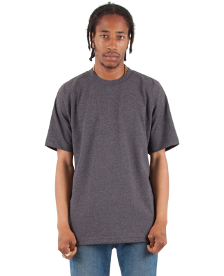 Shaka Wear SHMHSS Adult Max Heavyweight T-Shirt in Charcoal grey heather
