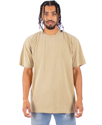 Shaka Wear SHGD Garment-Dyed Crewneck T-Shirt in Oatmeal
