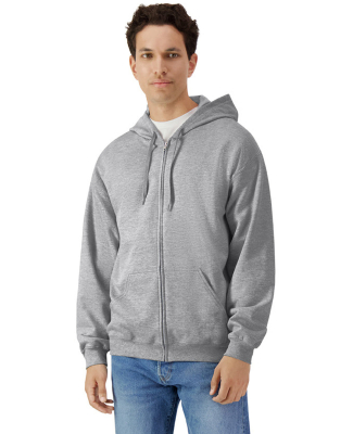 Gildan SF600 Unisex Softstyle Fleece Hooded Sweats in Sport grey