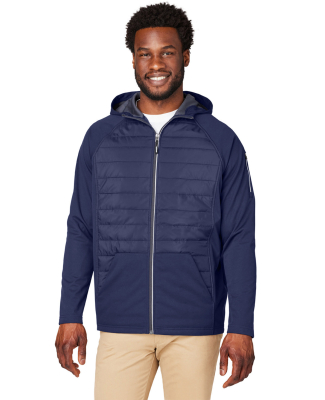 Core 365 CE808 Unisex Techno Lite Hybrid Hooded Ja in Classic navy