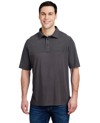 Core 365 CE112C Men's Fusion ChromaSoft Colorblock in Carbon/ carbon heather