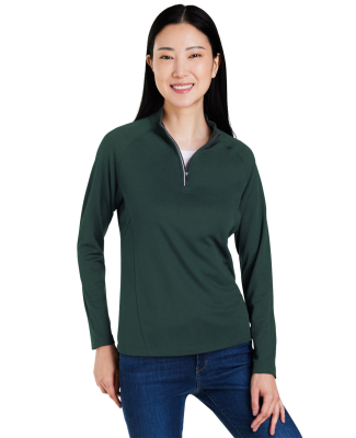 Core 365 CE418W Ladies' Origin Performance Pique Q in Forest/ carbon