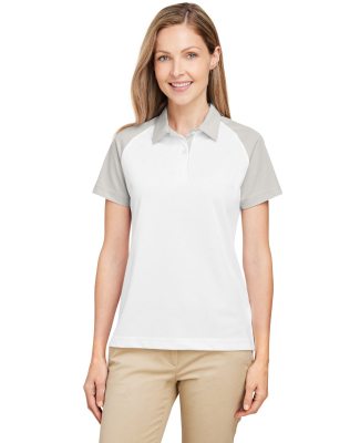 Team 365 TT21CW Ladies' Command Snag-Protection Co in White/ sport silver