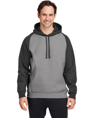Team 365 TT96CB Unisex Zone HydroSport™ Heavywei in Dark grey heather/ black