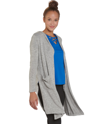 Boxercraft L08 Ladies' Cuddle Cardigan in Oxford heather